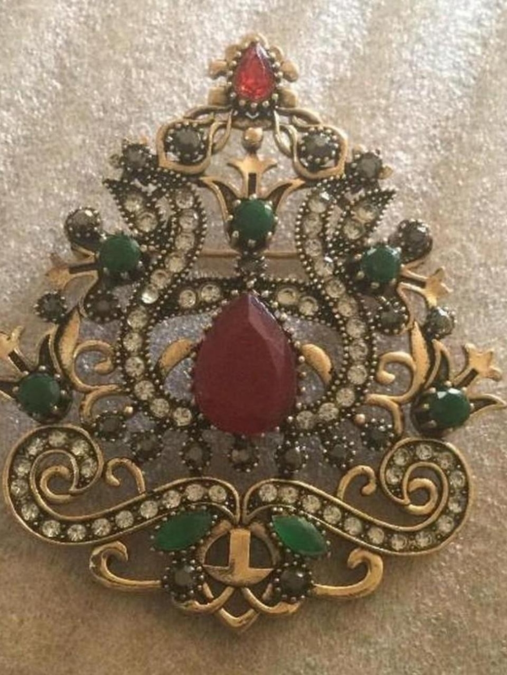Rhinestone Statement Pin